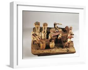 Egypt, Asyut, Bread Preparation, Wooden Model-null-Framed Giclee Print