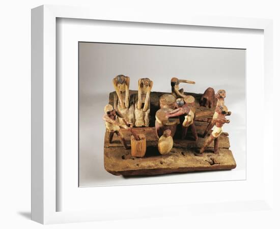 Egypt, Asyut, Bread Preparation, Wooden Model-null-Framed Giclee Print