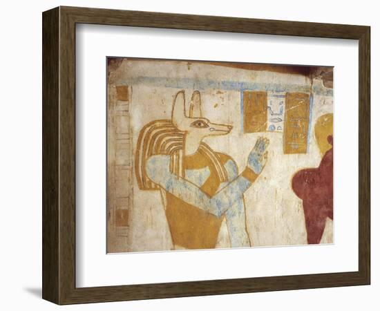 Egypt, Bahariya Oasis, Tomb of Pa Nentwy, Detail of Mural Paintings of the Late Period-null-Framed Giclee Print