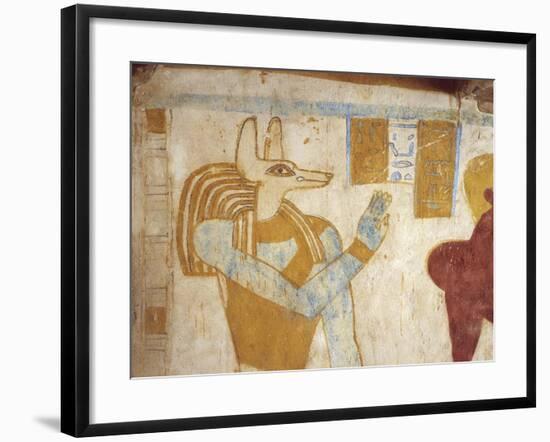 Egypt, Bahariya Oasis, Tomb of Pa Nentwy, Detail of Mural Paintings of the Late Period-null-Framed Giclee Print