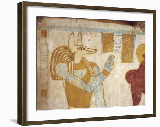 Egypt, Bahariya Oasis, Tomb of Pa Nentwy, Detail of Mural Paintings of the Late Period-null-Framed Giclee Print