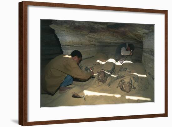 Egypt, Bahariya Oasis, Valley of the Golden Mummies, New Excavations-null-Framed Giclee Print