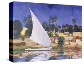 Egypt Blue-Clive Metcalfe-Stretched Canvas