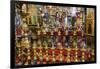 Egypt, Cairo. A colorful display of waterpipes, or hookahs, for sale in the market.-Brenda Tharp-Framed Photographic Print