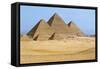 Egypt, Cairo, Ancient Memphis, Pyramids at Giza, Pyramid of Khafre-null-Framed Stretched Canvas