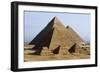 Egypt, Cairo, Ancient Memphis, Pyramids at Giza, Pyramid of Khafre-null-Framed Giclee Print