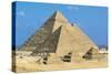 Egypt, Cairo, Ancient Memphis, Pyramids at Giza, Pyramid of Khafre-null-Stretched Canvas