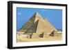 Egypt, Cairo, Ancient Memphis, Pyramids at Giza, Pyramid of Khafre-null-Framed Giclee Print