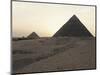 Egypt, Cairo, Ancient Memphis, Pyramids at Giza. Pyramid of Khafre-null-Mounted Giclee Print