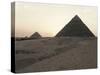 Egypt, Cairo, Ancient Memphis, Pyramids at Giza. Pyramid of Khafre-null-Stretched Canvas