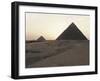 Egypt, Cairo, Ancient Memphis, Pyramids at Giza. Pyramid of Khafre-null-Framed Giclee Print