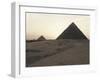 Egypt, Cairo, Ancient Memphis, Pyramids at Giza. Pyramid of Khafre-null-Framed Giclee Print