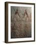 Egypt, Cairo, Ancient Memphis, Saqqara, Painted Relief of Working Carpenters at Mastaba at Ti-null-Framed Giclee Print