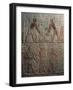 Egypt, Cairo, Ancient Memphis, Saqqara, Painted Relief of Working Carpenters at Mastaba at Ti-null-Framed Giclee Print