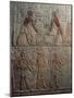 Egypt, Cairo, Ancient Memphis, Saqqara, Painted Relief of Working Carpenters at Mastaba at Ti-null-Mounted Giclee Print