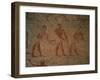 Egypt, Cairo, Ancient Memphis, Saqqara, Relief of Farmers at Work-null-Framed Giclee Print