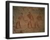 Egypt, Cairo, Ancient Memphis, Saqqara, Relief of Farmers at Work-null-Framed Giclee Print