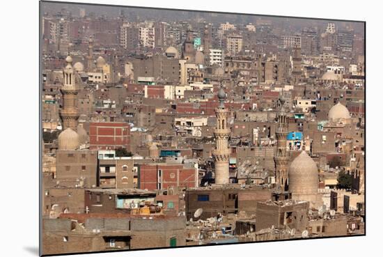 Egypt, Cairo, Citadel, View at Islamic Old Town-Catharina Lux-Mounted Photographic Print