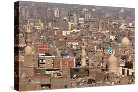 Egypt, Cairo, Citadel, View at Islamic Old Town-Catharina Lux-Stretched Canvas