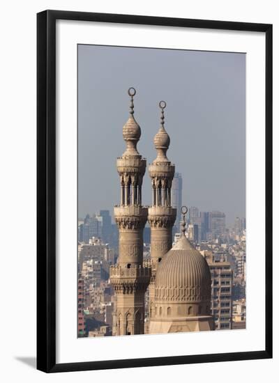 Egypt, Cairo, Citadel, View at Mosque-Madrassa of Sultan Hassan-Catharina Lux-Framed Photographic Print