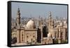 Egypt, Cairo, Citadel, View at Mosque-Madrassa of Sultan Hassan-Catharina Lux-Framed Stretched Canvas