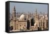 Egypt, Cairo, Citadel, View at Mosque-Madrassa of Sultan Hassan-Catharina Lux-Framed Stretched Canvas