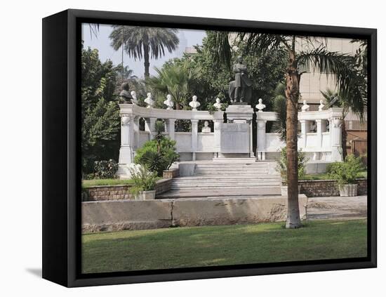 Egypt, Cairo, Egyptian Museum, Tomb of Auguste-Edouard Mariette-null-Framed Stretched Canvas