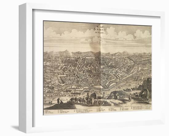 Egypt, Cairo, from Description of Africa by Olfert Dapper, 1686-null-Framed Giclee Print