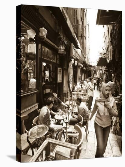 Egypt, Cairo, Islamic Quarter, Khan El Khalili Bazaar-Michele Falzone-Stretched Canvas