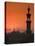 Egypt, Cairo, Islamic Quarter, Silhouette of Minarets and Mosques-Michele Falzone-Stretched Canvas