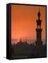 Egypt, Cairo, Islamic Quarter, Silhouette of Minarets and Mosques-Michele Falzone-Framed Stretched Canvas