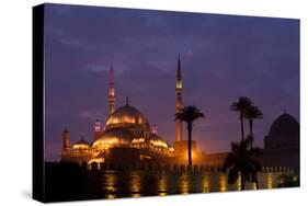 Egypt, Cairo, Landmark, Citadel with Mohamad Ali Mosque, Dusk-Catharina Lux-Stretched Canvas