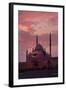 Egypt, Cairo, Landmark, Citadel with Mohamad Ali Mosque, Dusk-Catharina Lux-Framed Photographic Print