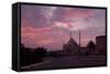 Egypt, Cairo, Landmark, Citadel with Mosque of Muhammad Ali, Dusk-Catharina Lux-Framed Stretched Canvas