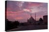 Egypt, Cairo, Landmark, Citadel with Mosque of Muhammad Ali, Dusk-Catharina Lux-Stretched Canvas