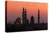 Egypt, Cairo, Mosque-Madrassa of Sultan Hassan in Backlight-Catharina Lux-Stretched Canvas