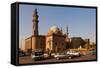 Egypt, Cairo, Mosque-Madrassa of Sultan Hassan, Traffic-Catharina Lux-Framed Stretched Canvas