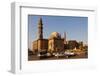 Egypt, Cairo, Mosque-Madrassa of Sultan Hassan, Traffic-Catharina Lux-Framed Photographic Print