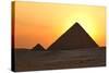 Egypt, Cairo, Pyramids of Giza, Evening Light-Catharina Lux-Stretched Canvas
