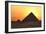 Egypt, Cairo, Pyramids of Giza, Evening Light-Catharina Lux-Framed Photographic Print