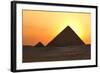 Egypt, Cairo, Pyramids of Giza, Evening Light-Catharina Lux-Framed Photographic Print