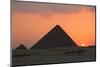 Egypt, Cairo, Pyramids of Giza, Sunset-Catharina Lux-Mounted Photographic Print