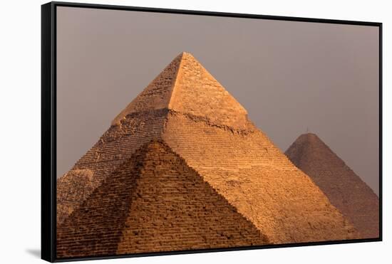 Egypt, Cairo, Pyramids of Giza-Catharina Lux-Framed Stretched Canvas