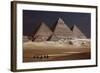 Egypt, Cairo, Pyramids of Gizeh by Night-Catharina Lux-Framed Photographic Print