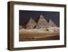 Egypt, Cairo, Pyramids of Gizeh by Night-Catharina Lux-Framed Photographic Print