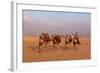 Egypt, Cairo, Pyramids of Gizeh, Cameleer-Catharina Lux-Framed Photographic Print