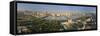 Egypt, Cairo, River Nile and City Skyline Viewed from Cairo Tower, Panoramic View-Michele Falzone-Framed Stretched Canvas