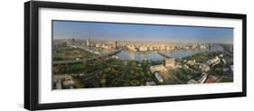 Egypt, Cairo, River Nile and City Skyline Viewed from Cairo Tower, Panoramic View-Michele Falzone-Framed Photographic Print