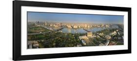 Egypt, Cairo, River Nile and City Skyline Viewed from Cairo Tower, Panoramic View-Michele Falzone-Framed Photographic Print