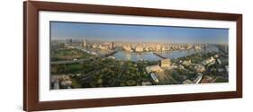 Egypt, Cairo, River Nile and City Skyline Viewed from Cairo Tower, Panoramic View-Michele Falzone-Framed Photographic Print